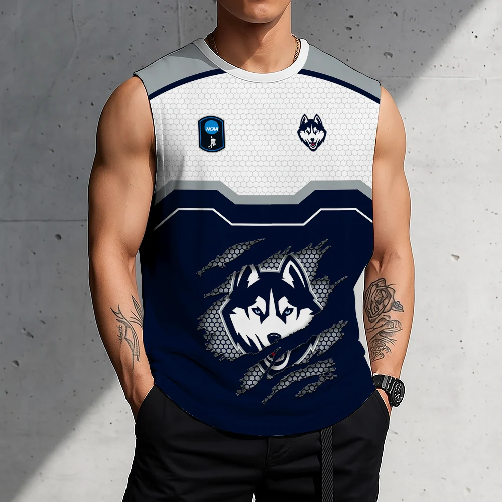 Limited Edition – Customized NCAA Uconn Huskies Men’s Gym Shirt