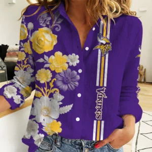 Limited Edition – Customized NFL Minnesota Vikings Women Casual Shirt