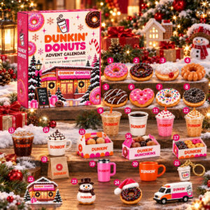 Dunkin’ Donuts Christmas Advent Calendar 24 Days Sweet Surprises Christmas Gift For Kids