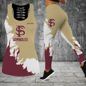 Limited Edition – Customized NCAA Florida State Seminoles Hollow Tank Top & Leggings Set