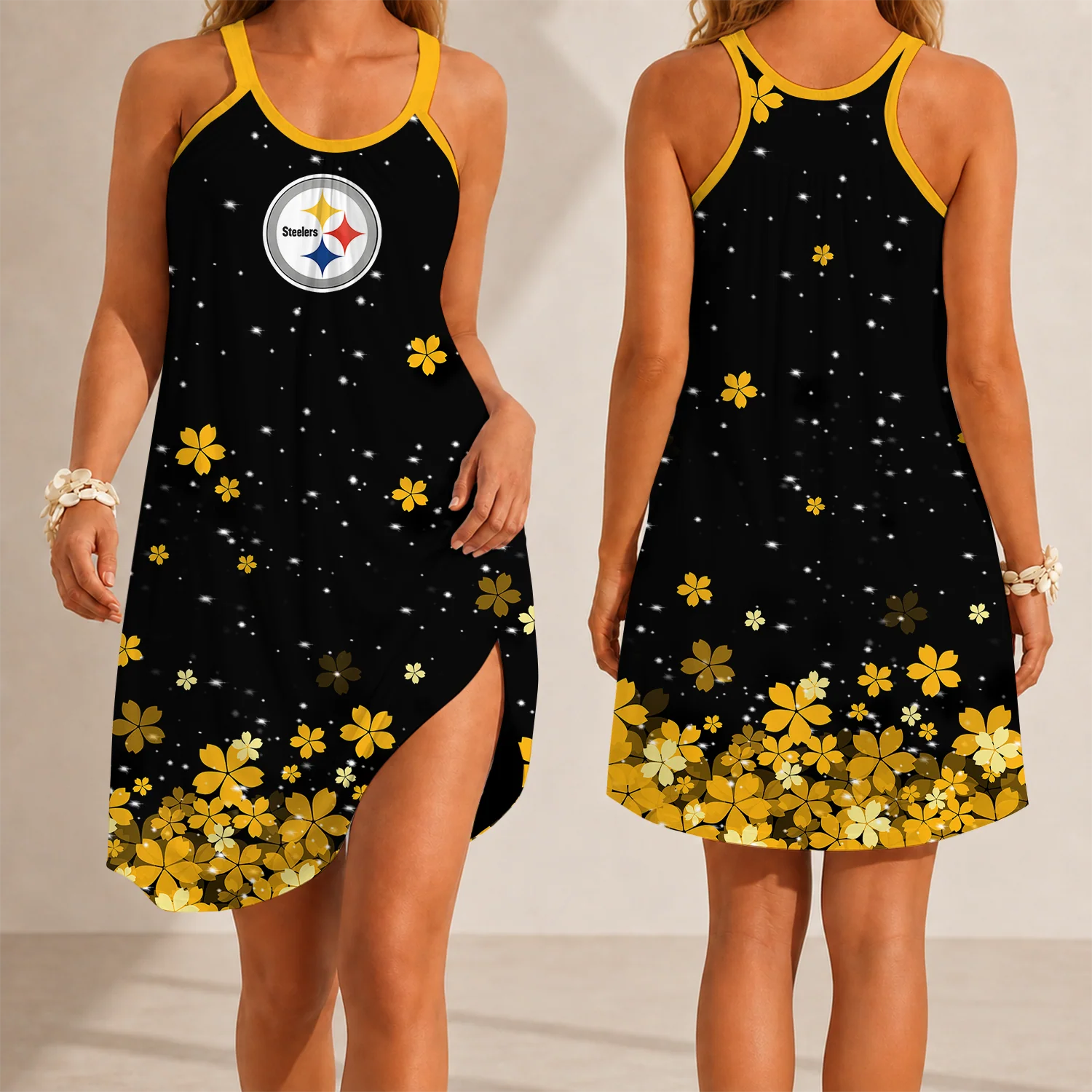 Limited Edition – Customized NFL Pittsburgh Steelers Camisole Dress