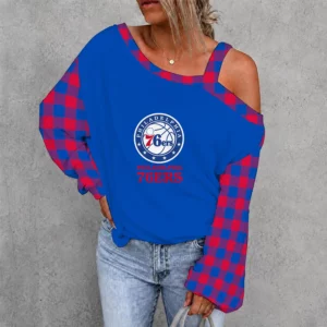 Limited Edition – Customized NBA Philadelphia 76Ers Drop Shoulder Sweatshirt