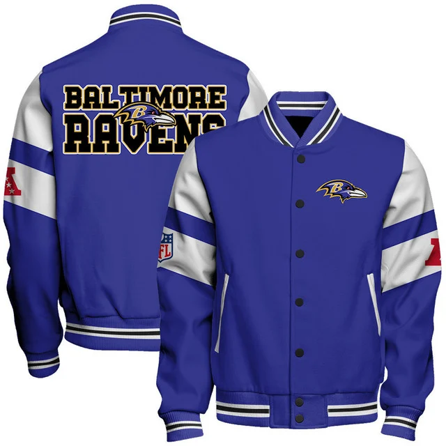 Limited Edition – Customized NFL Baltimore Ravens Satin Varsity & Baseball Jacket