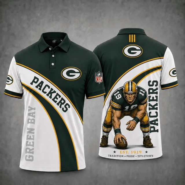 Limited Edition – Customized NFL Green Bay Packers Polo Shirt