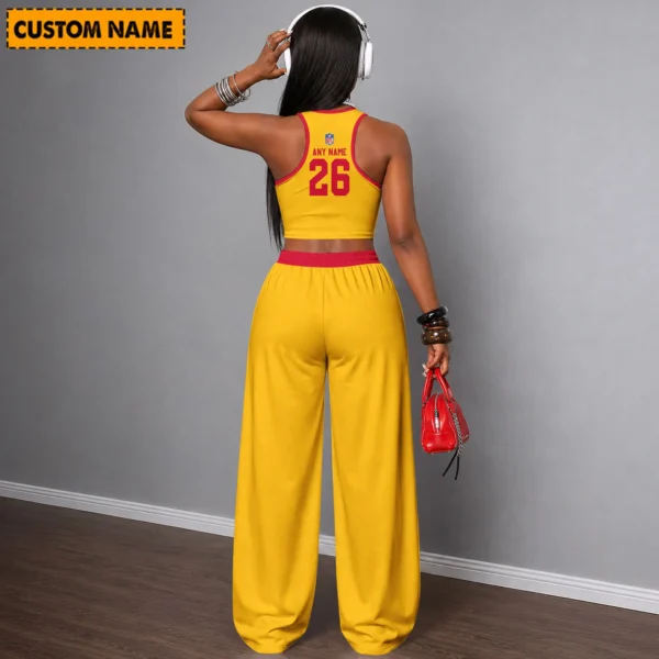 Limited Edition – Customized NFL Pittsburgh Steelers Women’s Crop Top & Long Pants Set - Image 2