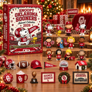Snoopy x Oklahoma Sooners Christmas Advent Calendar 2026 Sooners Pride Calendar