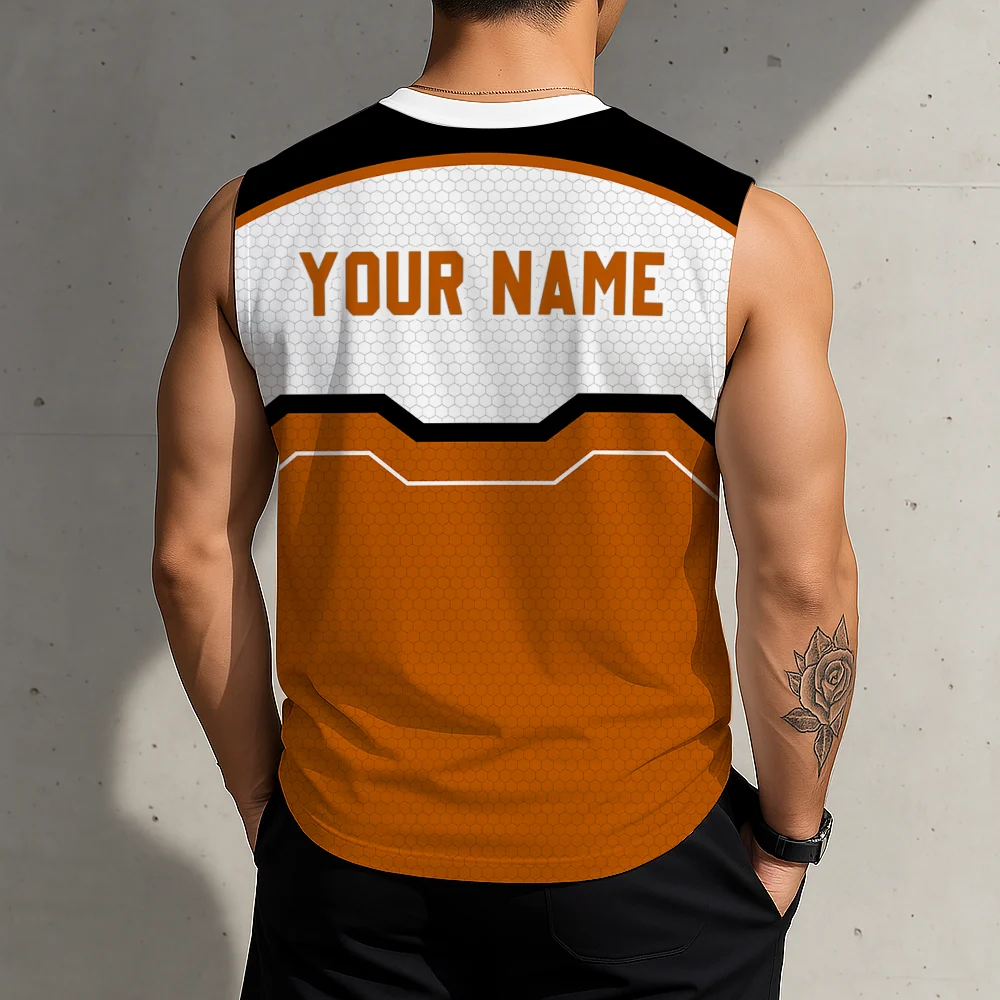Limited Edition – Customized NCAA Texas Longhorns Men’s Gym Shirt - Image 2
