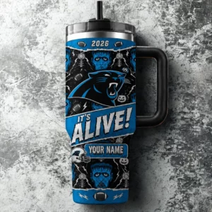 Limited Edition – Customized NFL Carolina Panthers Halloween 40Oz Tumbler