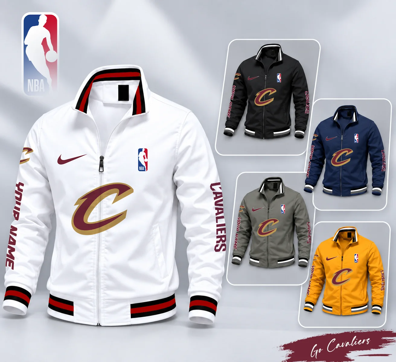 Limited Edition – Customized NBA Cleveland Cavaliers Multicolor Men’s Casual Jacket