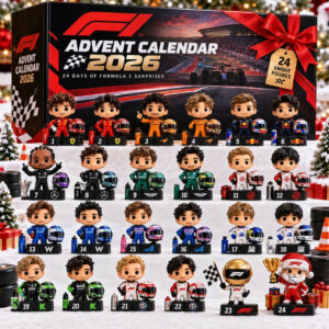F1 2026 Advent Calendar 24 Unique Fighters Collectible Christmas Ornaments Gifts