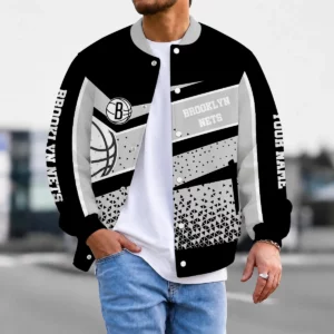 Limited Edition – Customized NBA Brooklyn Nets Baseball Jacket, Satin Varsity Jacket