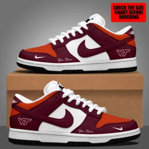 Limited Edition – Customized NCAA Virginia Tech Hokies Dunk Low Shoes
