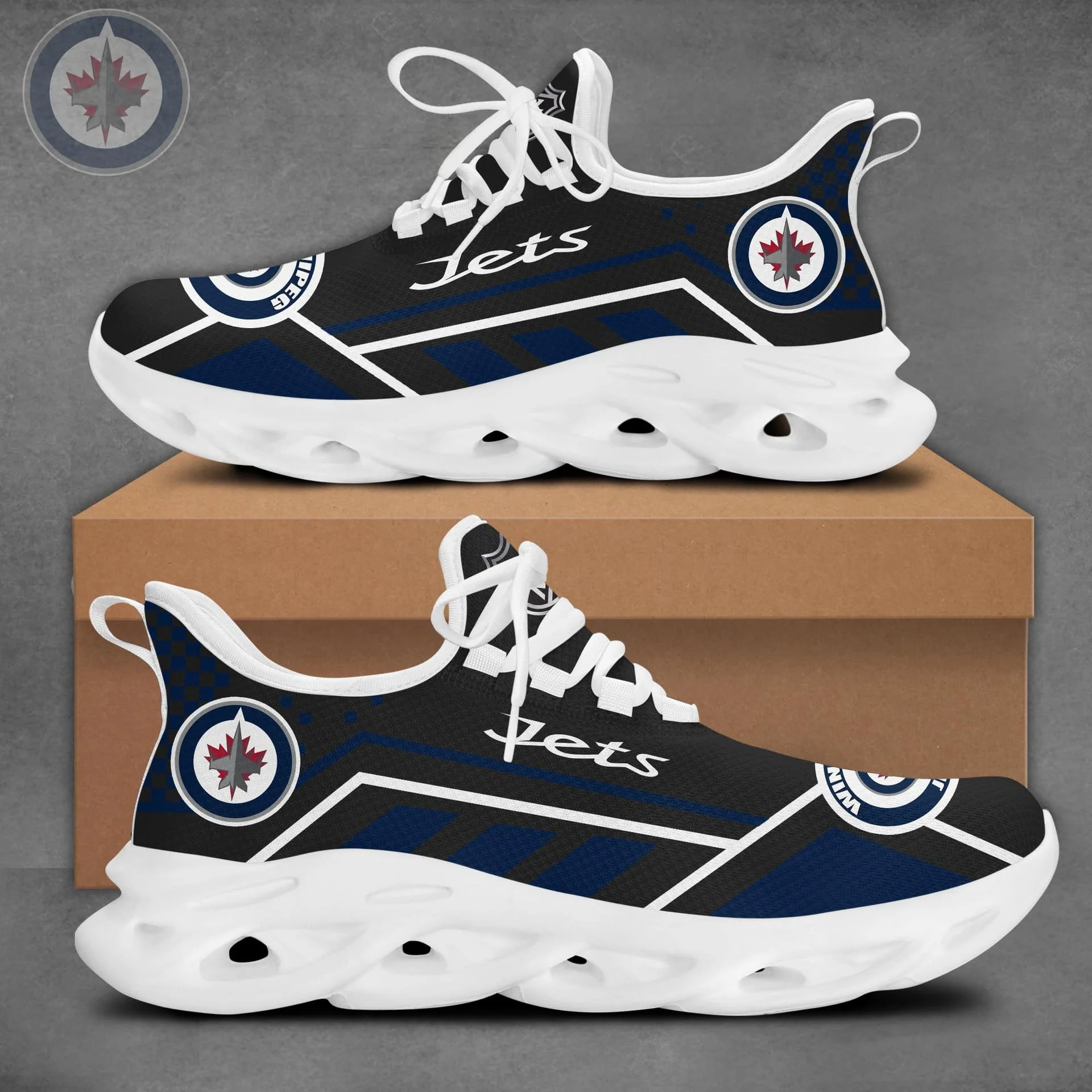 Limited Edition – Customized NHL Winnipeg Jets Max Soul Sneakers - Image 2