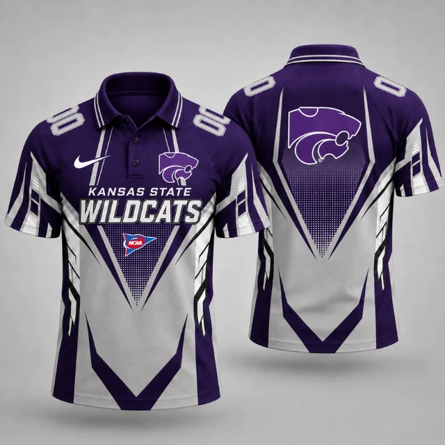 Limited Edition – Customized NCAA Kansas State Wildcats Polo Shirt
