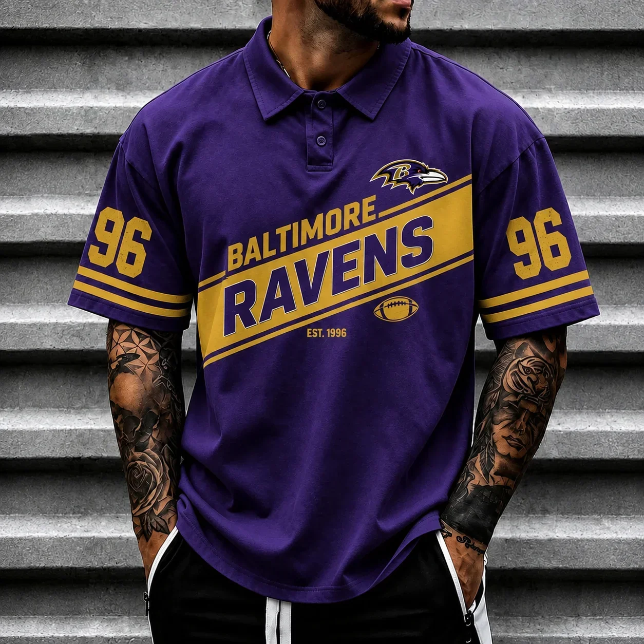 Limited Edition – Customized NFL Baltimore Ravens Polo Shirt