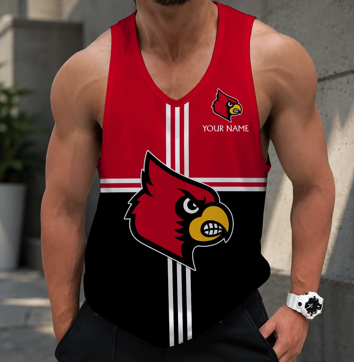 Limited Edition – Customized NCAA Louisville Cardinals Strappy Unisex Tank Top