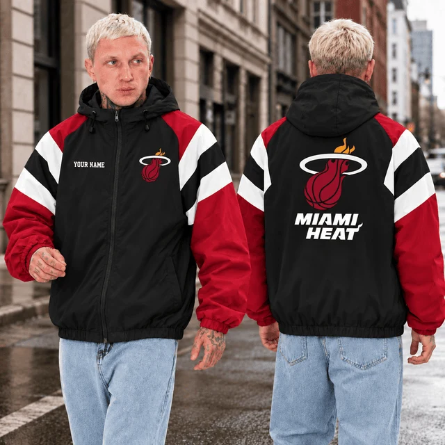 Limited Edition – Customized NBA Miami Heat Windbreaker Jacket