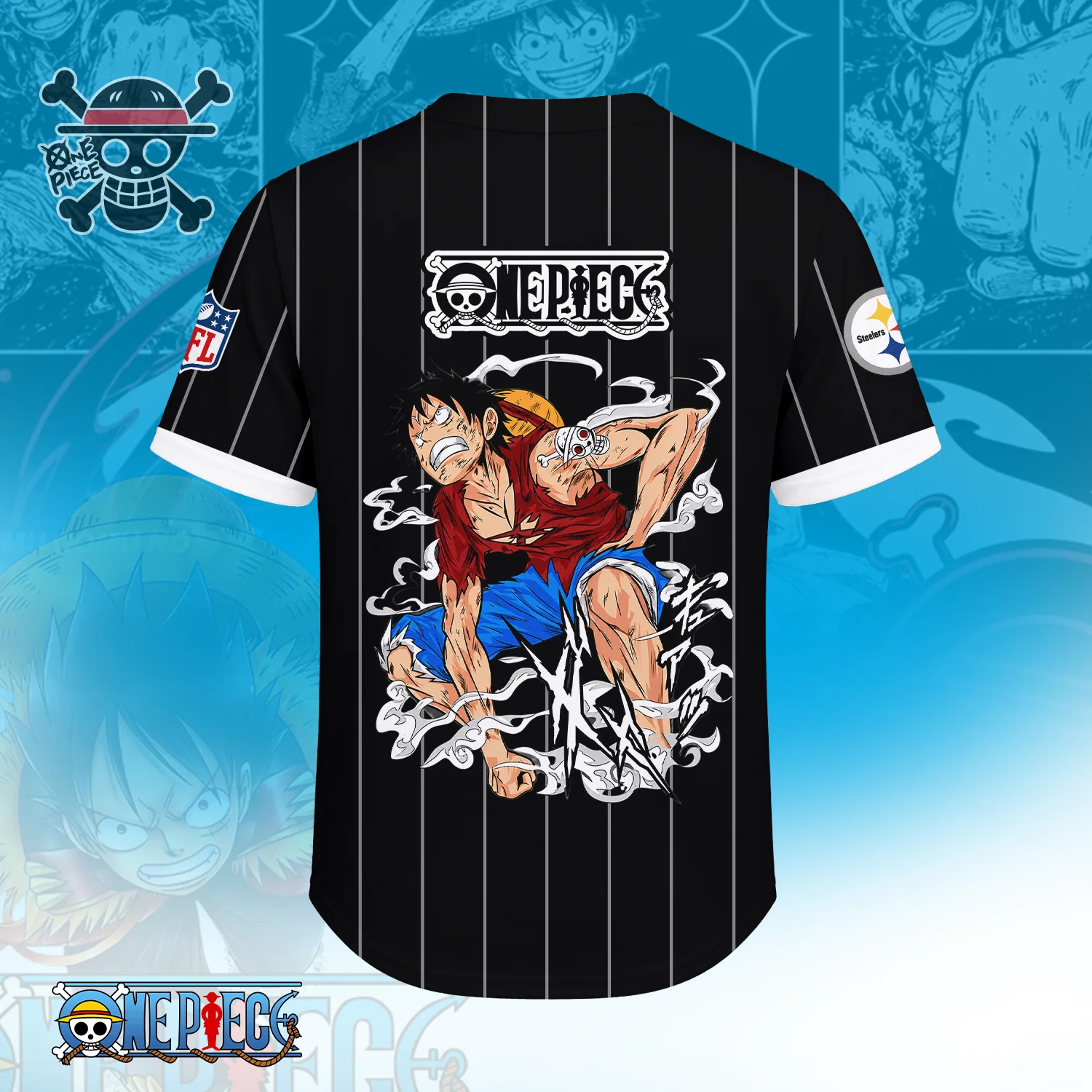 Limited Edition – Customized NFL Pittsburgh Steelers Baseball Jersey - Image 2