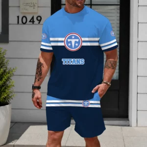 Limited Edition -customized NFL Tennessee Titans Unisex T-Shirt & Shorts Set