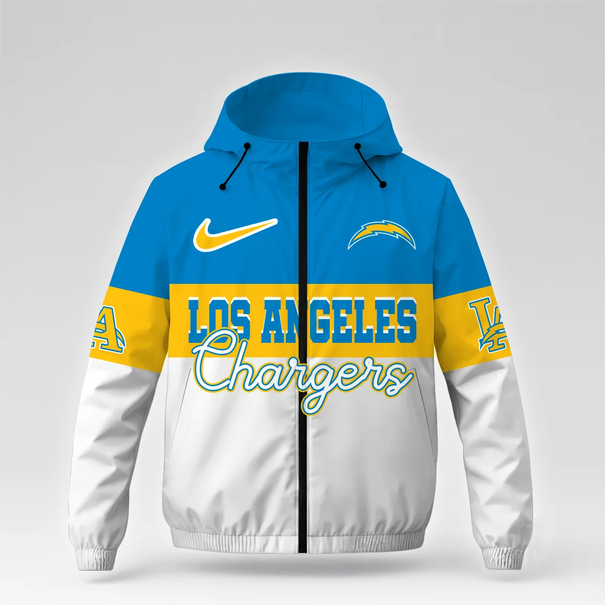 Limited Edition – Customized NFL Los Angeles Chargers Windbreaker Jacket - Image 3