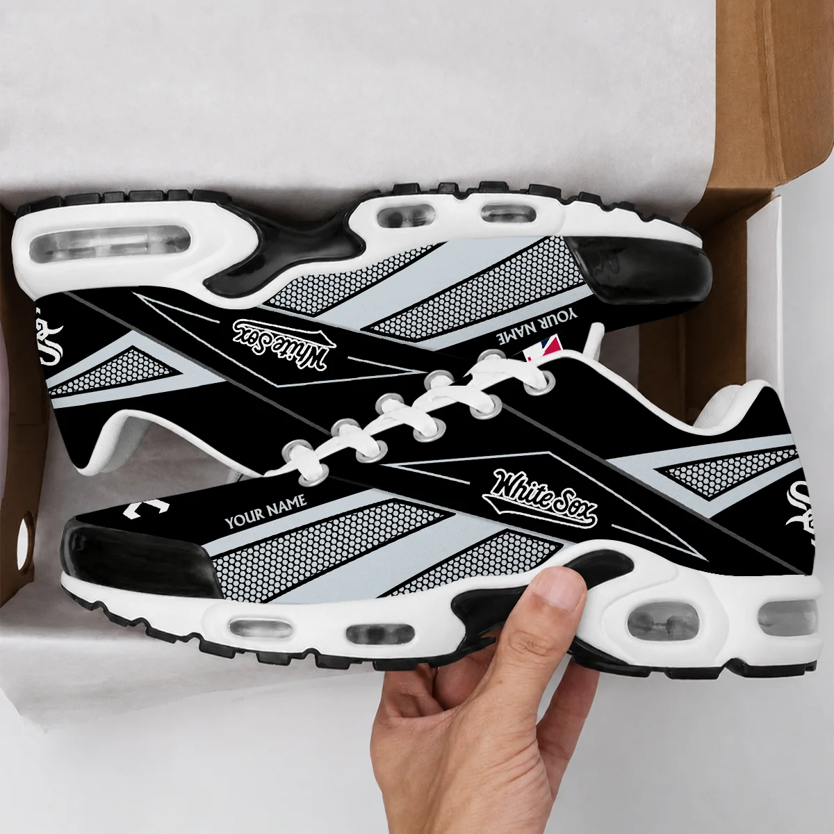 Limited Edition – Customized MLB Chicago White Sox Air Max Plus Sneakers