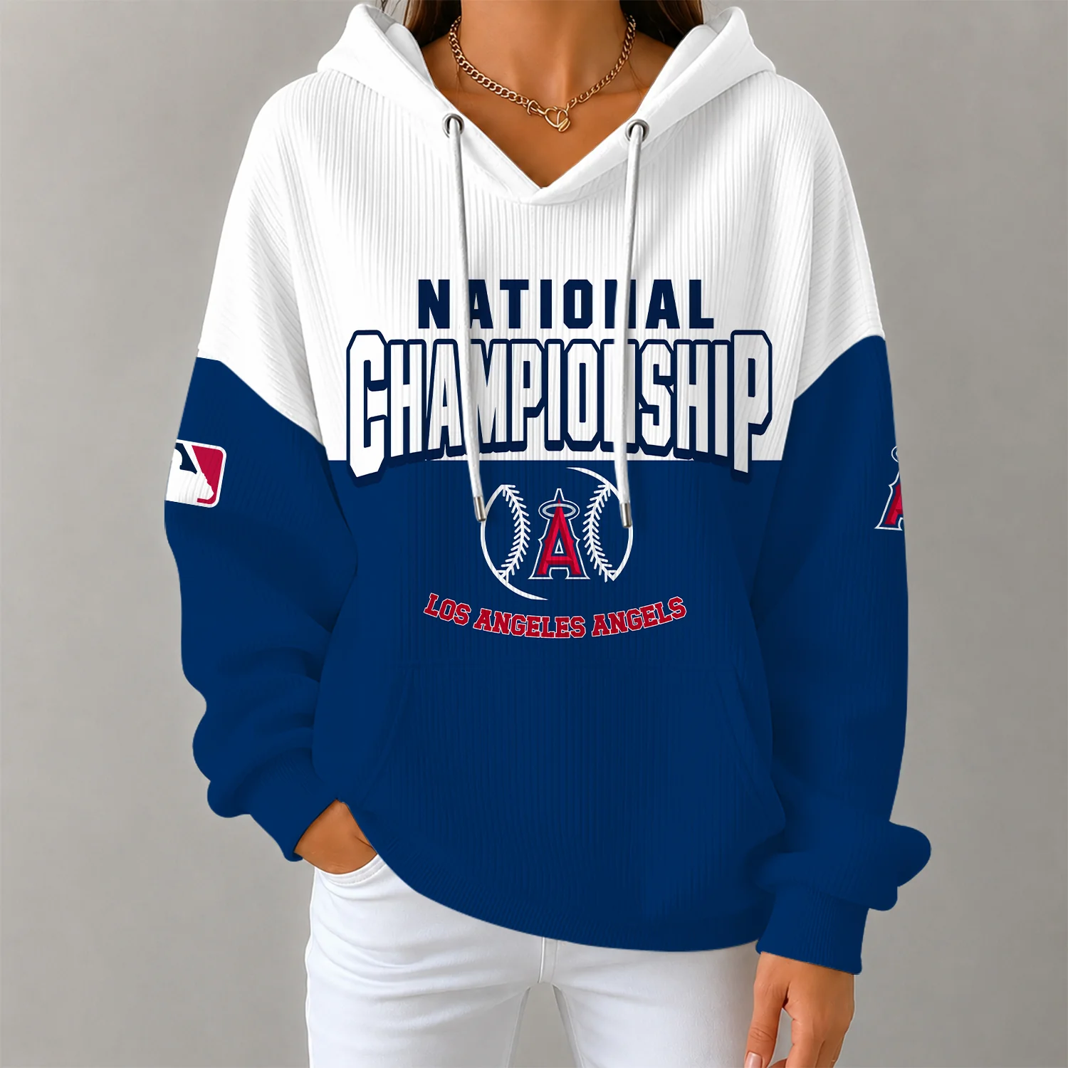 Limited Edition – Customized MLB Los Angeles Angels Ribbed Hoodie & Sweatshirt