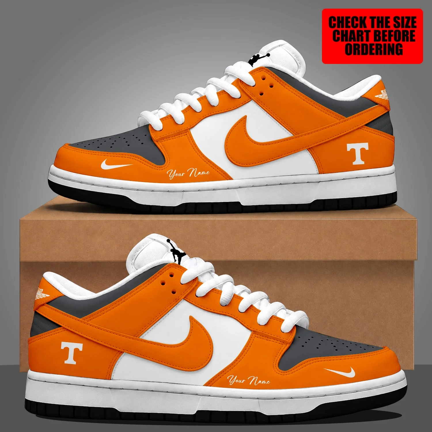Limited Edition – Customized NCAA Tennessee Volunteers Dunk Low Shoes