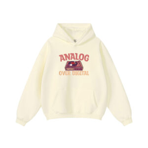 Analog Over Digital Vinyl Records Hoodie