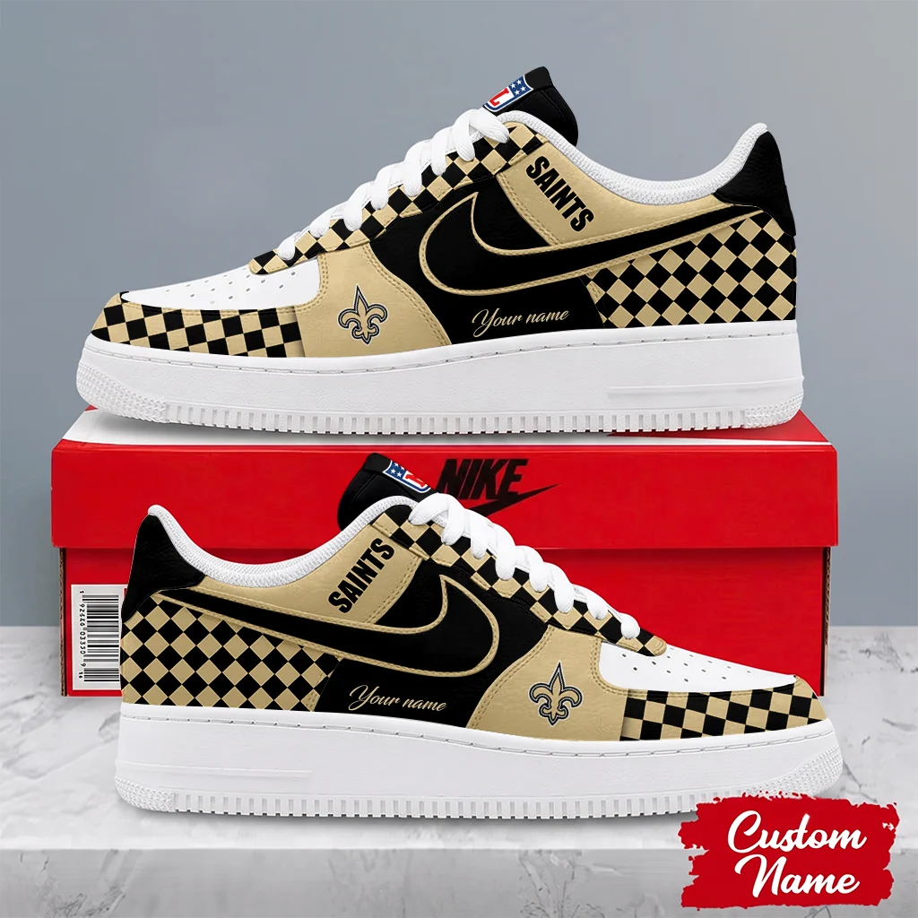 Limited Edition – Customized NFL New Orleans Saints Af1 Shoes
