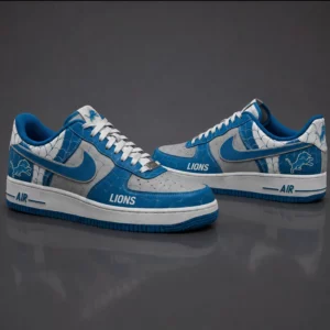 Limited Edition – Customized NFL Detroit Lions X Spider Air force 1 Shoes