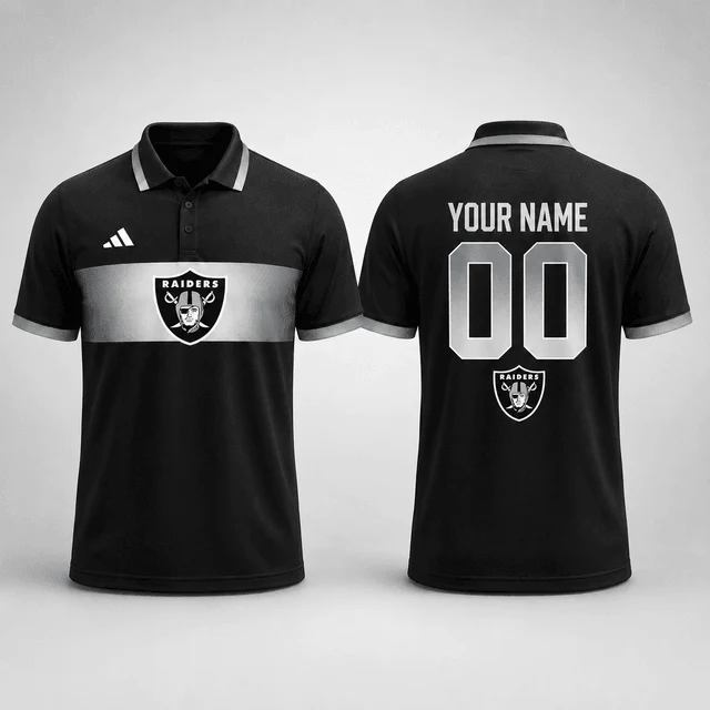 Limited Edition – Customized NFL Las Vegas Raiders Polo Shirt