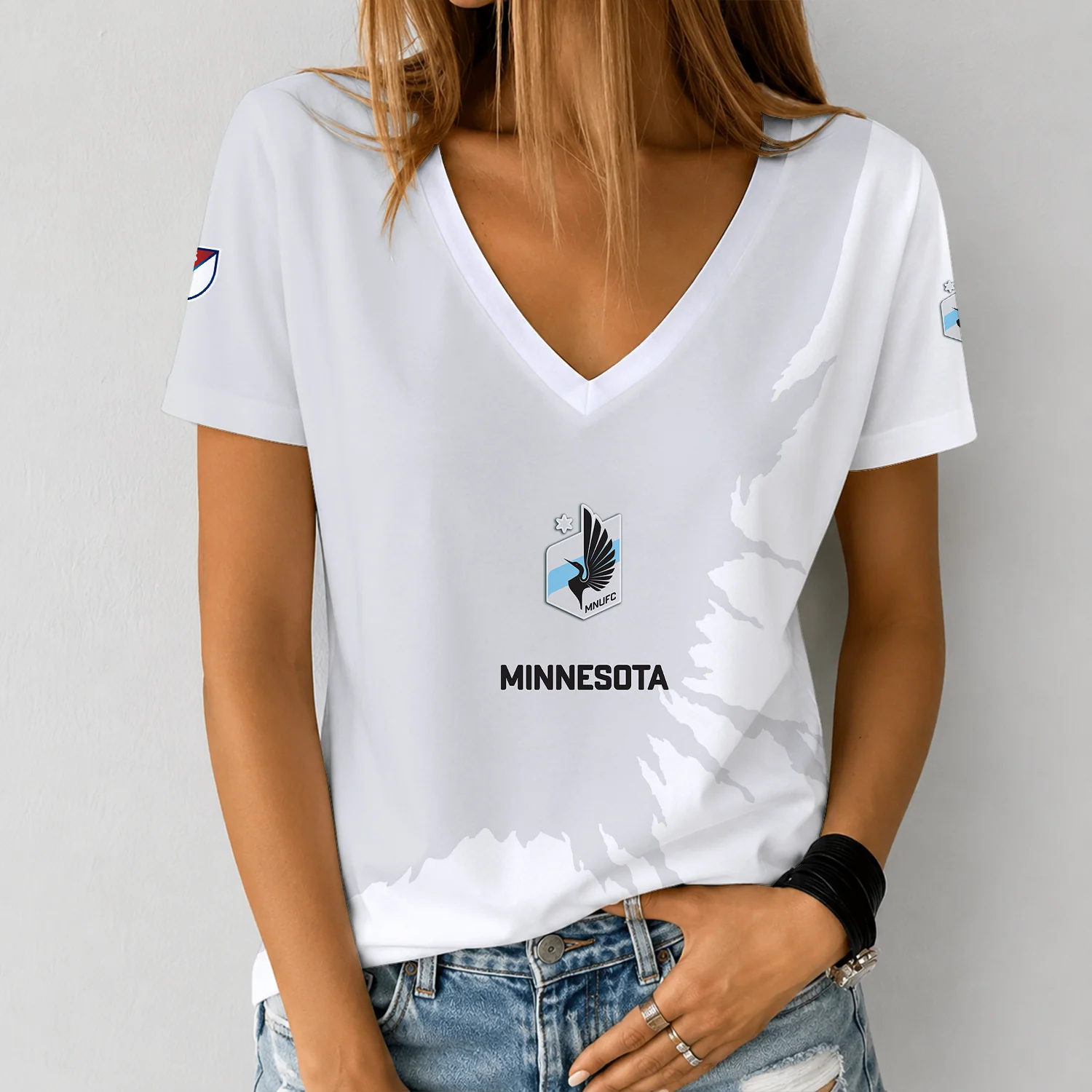 Limited Edition – Customized MLS Minnesota United FC V-Neck Female Shirt