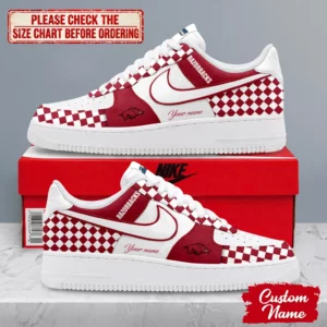 Limited Edition – Customized NCAA Arkansas Razorbacks Af1 Shoes