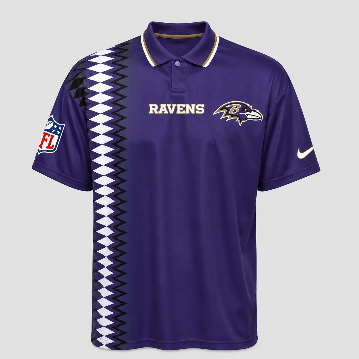 Limited Edition – Customized NFL Baltimore Ravens Polo Shirt