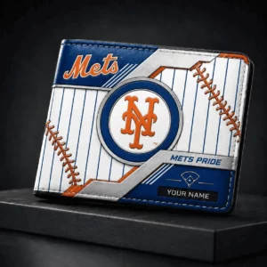 Limited Edition – Customized MLB New York Mets Leather Wallet