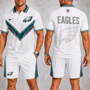 Limited Edition – Customized NFL Philadelphia Eagles Polo Shirt & Short Pants