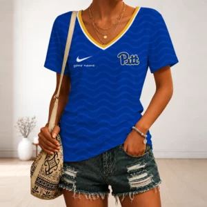 Limited Edition – Customized NCAA Pittsburgh Panthers V-Neck Female Shirt