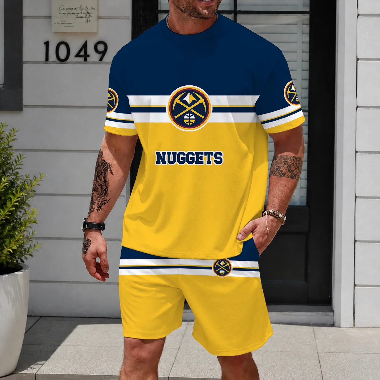 Limited Edition – Customized NBA Denver Nuggets Unisex T-Shirt & Shorts Set