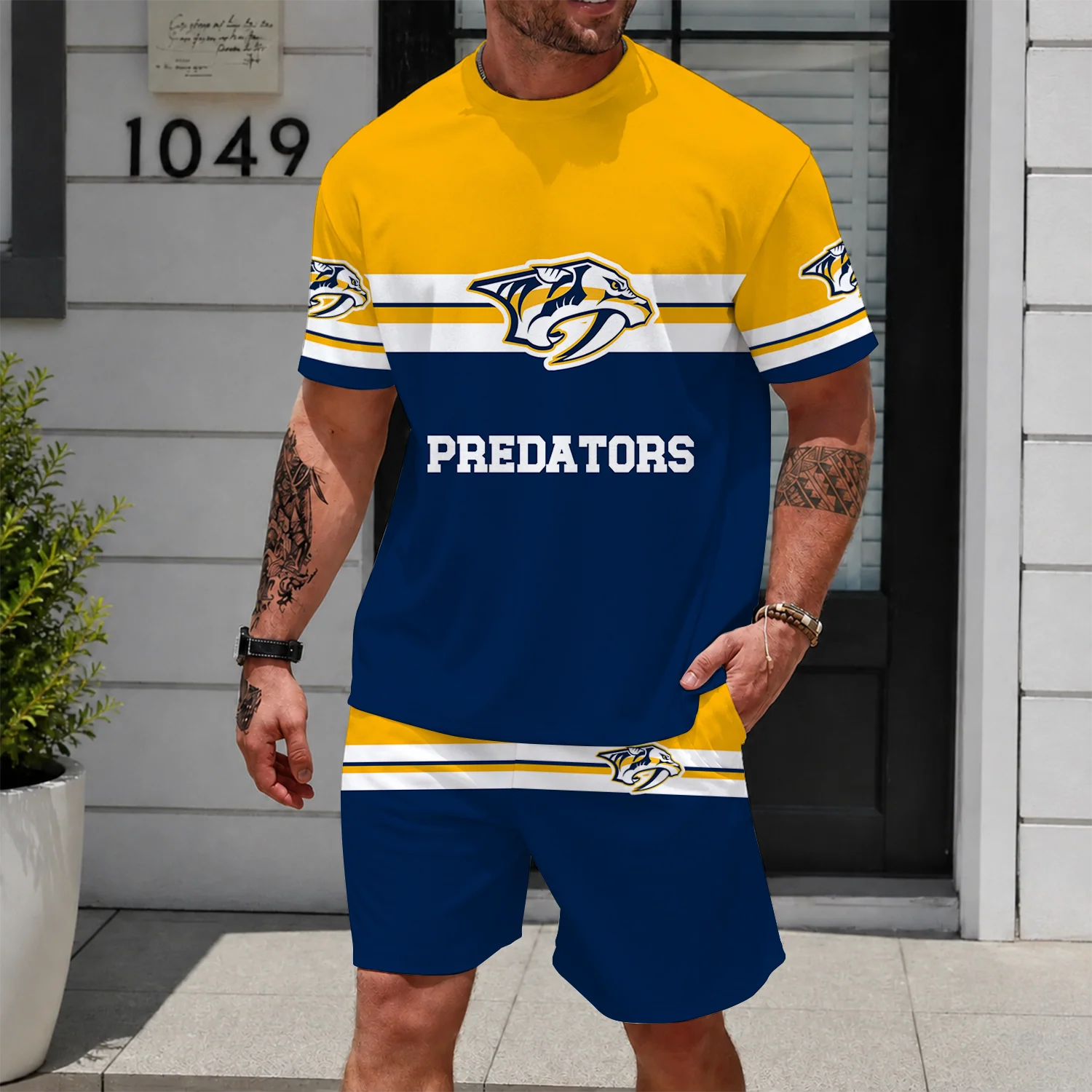 Limited Edition – Customized NHL Nashville Predators Unisex T-Shirt & Shorts Set