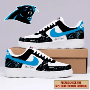 Limited Edition – Customized NFL Carolina Panthers Af1 Shoes