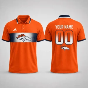 Limited Edition – Customized NFL Denver Broncos Polo Shirt
