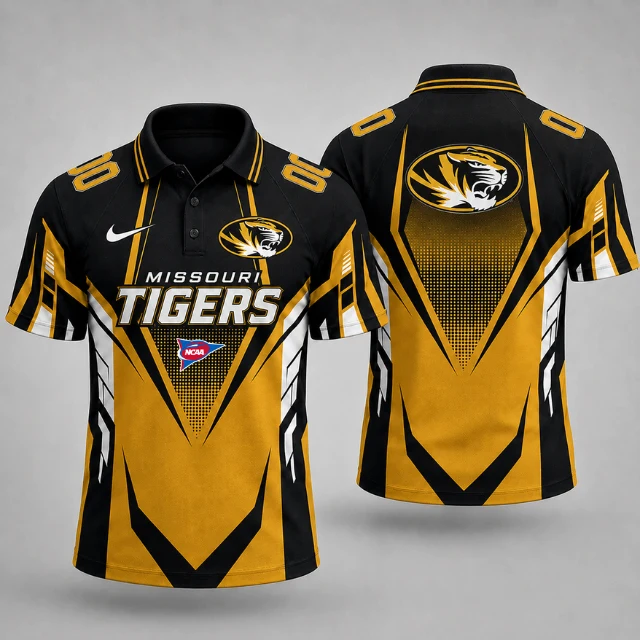 Limited Edition – Customized NCAA Missouri Tigers Polo Shirt