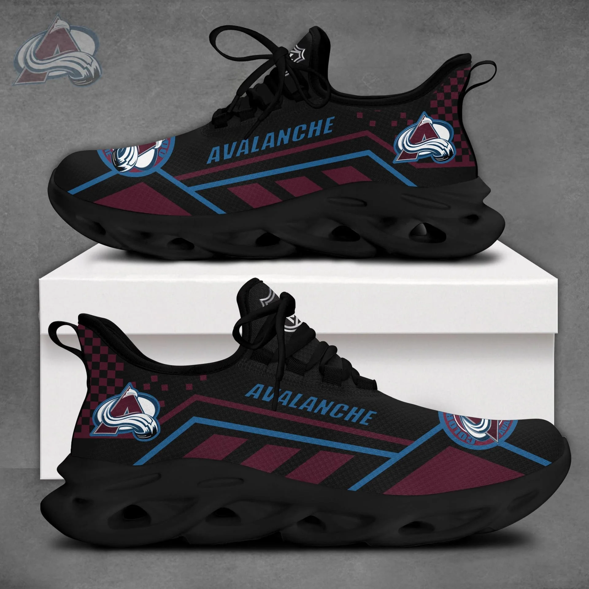 Limited Edition – Customized NHL Colorado Avalanche Max Soul Sneakers