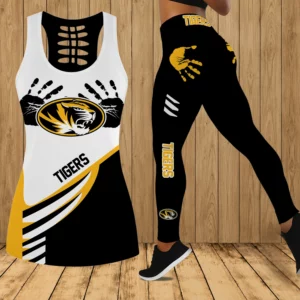 Limited Edition – Customized NCAA Missouri Tigers Hollow Tank Top & Leggings Set