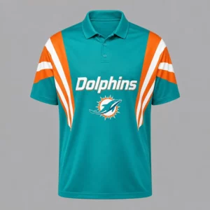 Limited Edition – Customized NFL Miami Dolphins Polo Shirt