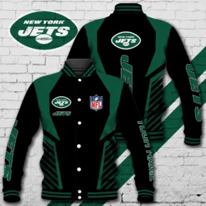 Limited Edition – Customized NFL New York Jets Satin Varsity & Baseball Jacket