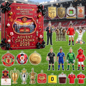 Manchester United 148th Anniversary Advent Calendar 2026 Xmas Countdown Gift For Soccer Fans