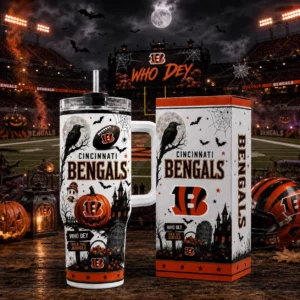 Limited Edition – Customized NFL Cincinnati Bengals Halloween 40Oz Tumbler