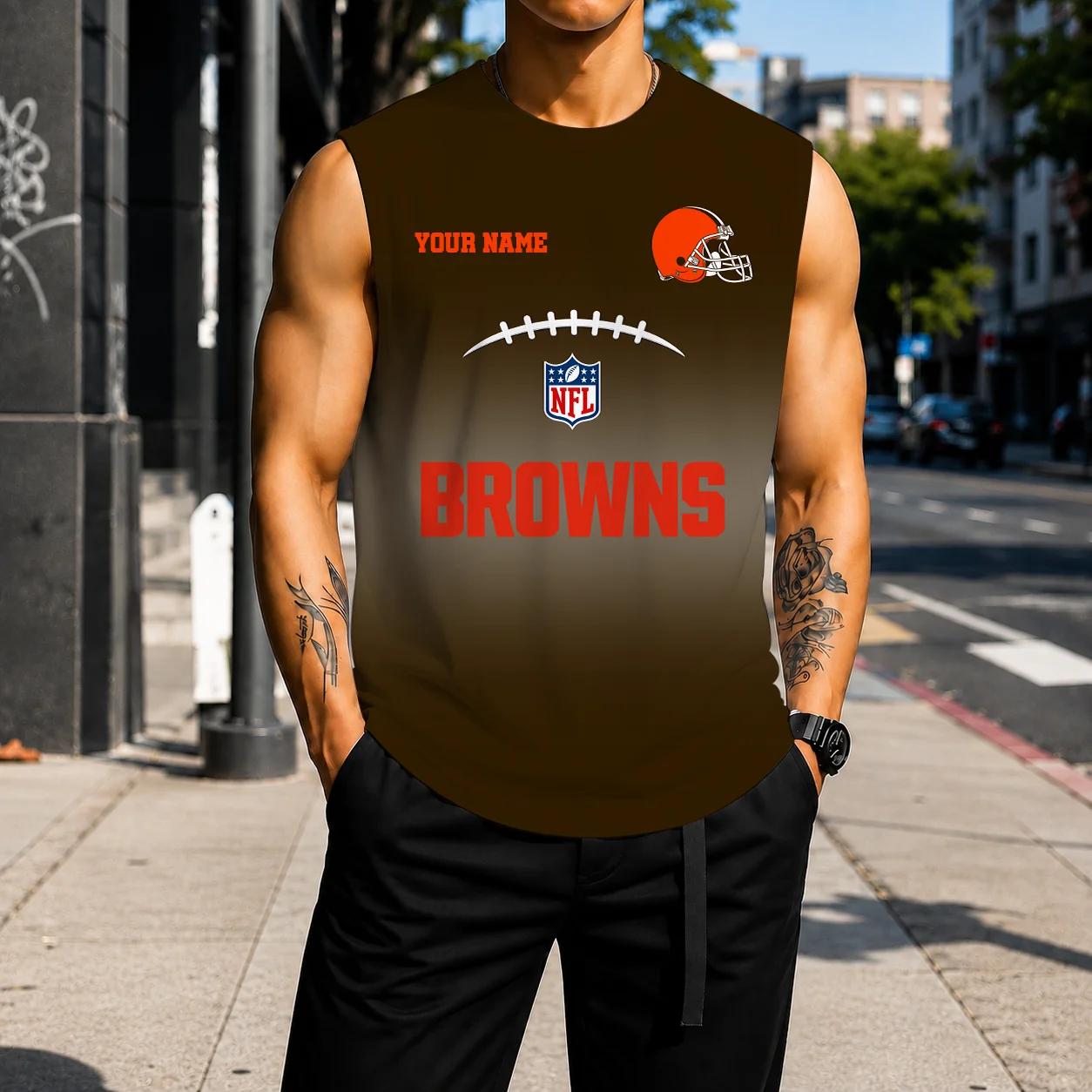 Limited Edition – Customized NFL Cleveland Browns Men’s Gym Shirt