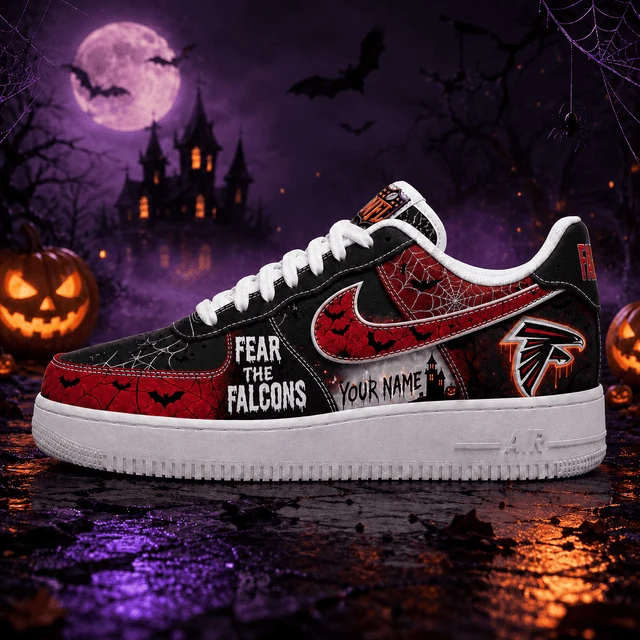 Limited Edition – Customized NFL Atlanta Falcons Halloween Air force 1 Shoes